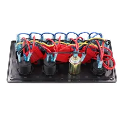 8 PCS Rocker Switch Panel - Cigarette Lighter SocketElectronica & Gereedschap