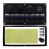 Electrónica & Herramientas8-gang panel de interruptor de roca - 12 - 24V - USB - LED - toma de luz de cigarrillo - impermeable