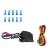 Ignition switch panel for racing car - engine start push button - toggle switch - 12V LED - QT313