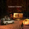 Projetor móvel - 150 polegadas - home theater inteligente - led