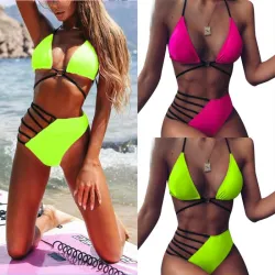 Kuuma bikini - uimapuku - vaaleanpunainen