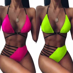 Kuuma bikini - uimapuku - vaaleanpunainen