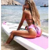 Hot Bikini Set - Badeanzug - pink - neongrün