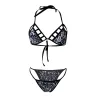Vintage print bikini set - uimavaatteet