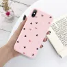 ProteccionFunda de silicona para iPhone - tapa trasera - corazones de amor
