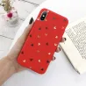 ProteccionFunda de silicona para iPhone - tapa trasera - corazones de amor