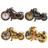 Vintage motorcycle with clock
