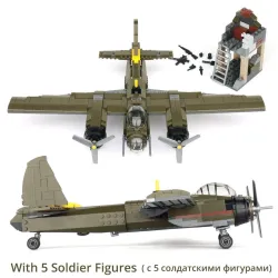 Ju-88:n pommikone - rakennuspalikka - 559 kappaletta