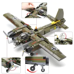 Military Ju-88 bombing plane - building block set - 559 piecesConstruction
