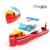 JuguetesFire Truck - Coche - Helicopter - Bote - 4 en 1 Building Blocks Set - 348pcs - Niños - Juguetes