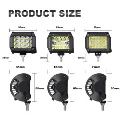 LEDLuz de coche LED - 6W 72W 60W - Camiones - barra ligera