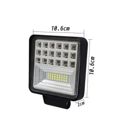 Barra LED - lampada spot per auto fuoristrada - trattori - SUV - camion - 72W - 126W / 12V - 24V