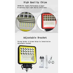Barra de luces LEDBarra LED - lámpara de luz para coches fuera de la carretera - tractores - SUV - camiones - 72W - 126W / 12...