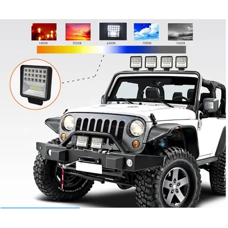 LED-Bar - Spot-Lichtlampe für Offroad-Autos - Traktoren - SUV - LKW - 72W - 126W / 12V - 24V