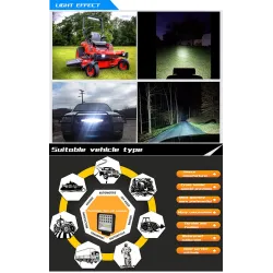Barra de luces LEDBarra LED - lámpara de luz para coches fuera de la carretera - tractores - SUV - camiones - 72W - 126W / 12...