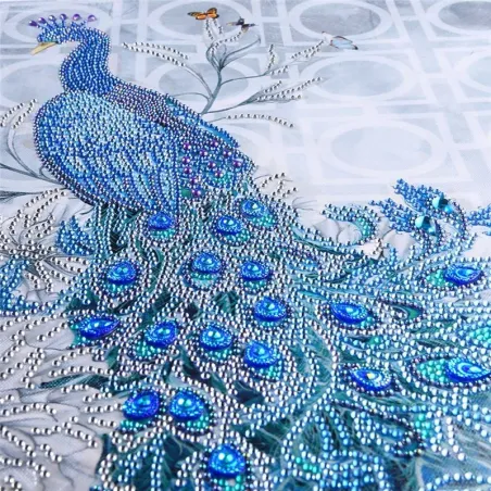Rhinestone Peacock 5D - DIY-maalaus - timanttikirjoitus