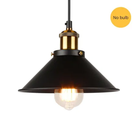 Vintage vägg ljus - lång hängande lampa - guld - svart