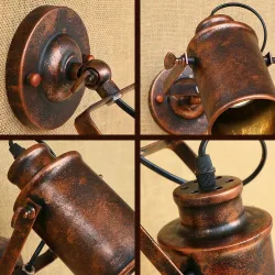 Retro creative wall light - lamp - adjustable - single - double head