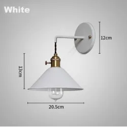 E27 - Lampada da parete moderna con interruttore