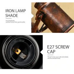 Retro creative wall light - lamp - adjustable - single - double head