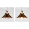 Pendant light - vintage - gold - blackWandlampen
