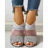Estate mesh peep toe sandali - tacchi alti - donna