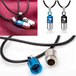 Amore pillola - capsula pendente - unisex
