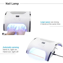 80W - Nail lampa - nagel damm samlare - manikyr - ledd - 2 i 1