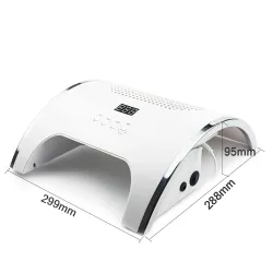 80W - Nail lampa - nagel damm samlare - manikyr - ledd - 2 i 1