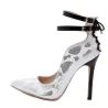Tacones altosBombas sexy - blanco - mujeres - correa de hebilla