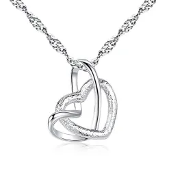 Hartvormige hanger - ketting van roestvrij staal - 23 typesHalskettingen