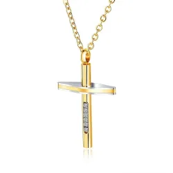 Cross christian Collane - oro - argento - nero