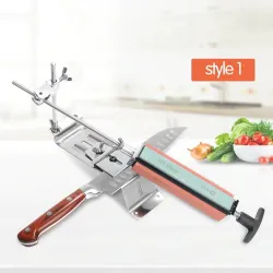 afiladores de cuchillosAfilador de cuchillo de cocina profesional - herramienta de ángulo fijo - con 4 pilas