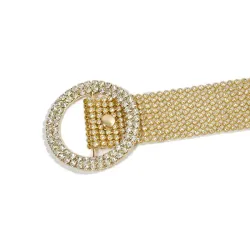 Transparent crystal belt - 120 cm