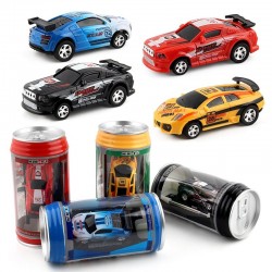 Télécommande micro voiture de course - soda can - multi couleur