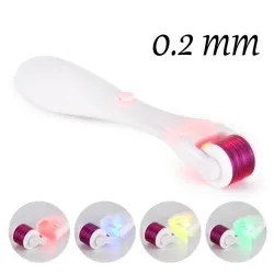 MasajeAguja de micro eléctrica con LED - rodillo derma de titanio - antirrugas - masaje facial rejuvenecedor / masaje corporal