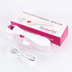 MasajeAguja de micro eléctrica con LED - rodillo derma de titanio - antirrugas - masaje facial rejuvenecedor / masaje corporal