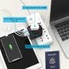 Universell reseadapter - uk/eu/au/asia - baby säker design