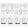 Universell reseadapter - uk/eu/au/asia - baby säker design