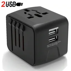 Universell reseadapter - uk/eu/au/asia - baby säker design