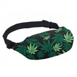 Weed fanny pack - green - white - unisexe