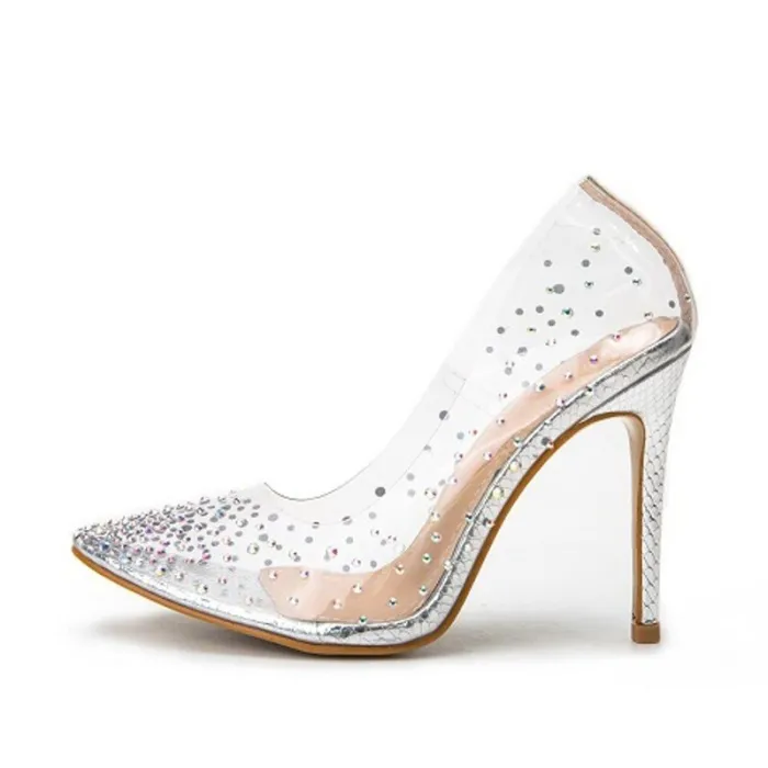 Glitter Damenpumpen - 4 Farben