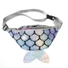 Fish scale fanny pack - vyötärö - kiiltävä - 4 väriä