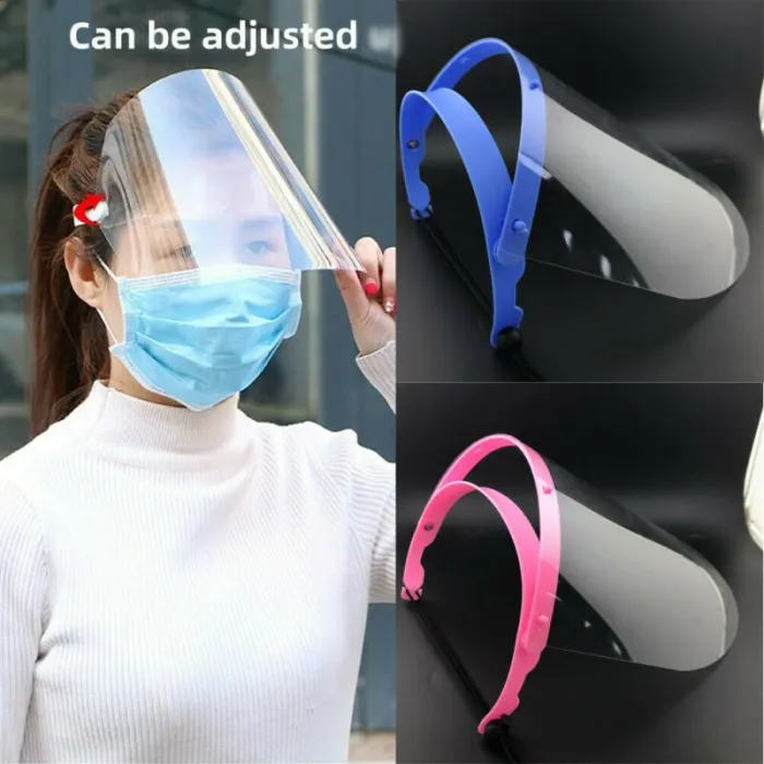 Maschera di sicurezza - regolabile - trasparente - visiera