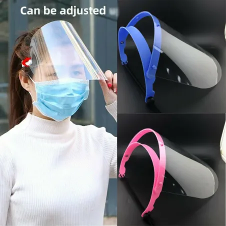Maschera di sicurezza - regolabile - trasparente - visiera