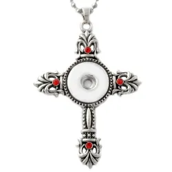 Ciondolo croce cristiana - 3 colori - collana