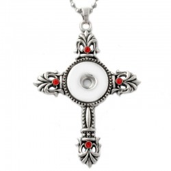 Rostfritt stål - Christian cross pendant - 3 färger - halsband