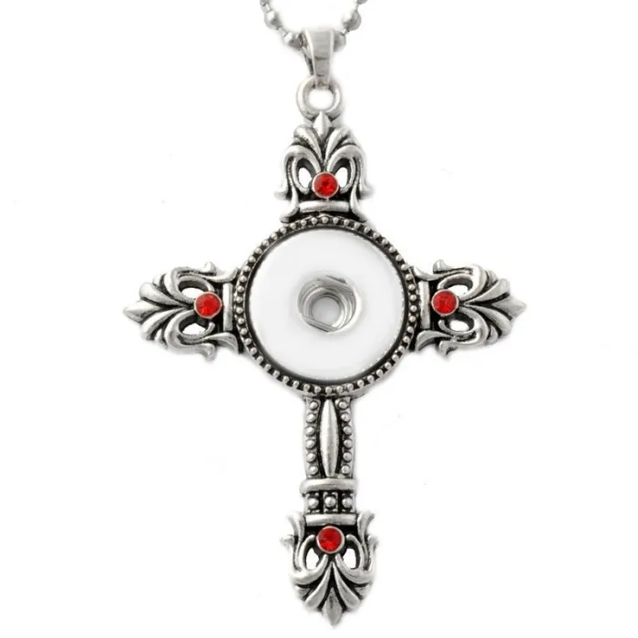 Ciondolo croce cristiana - 3 colori - collana