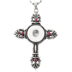 Ruostumaton teräs - kristillinen ristiriita - 3 väriä - kaulakoru