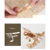 Laser Cutting Sailing Ship Biplane Steam Locomotive Toys 3D Wooden Puzzle Assembly Wood Kits Desk DeConstructie